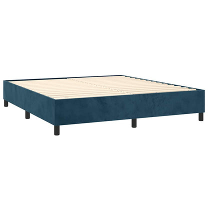 Boxspringbettgestell Dunkelblau 180x200 cm Samt