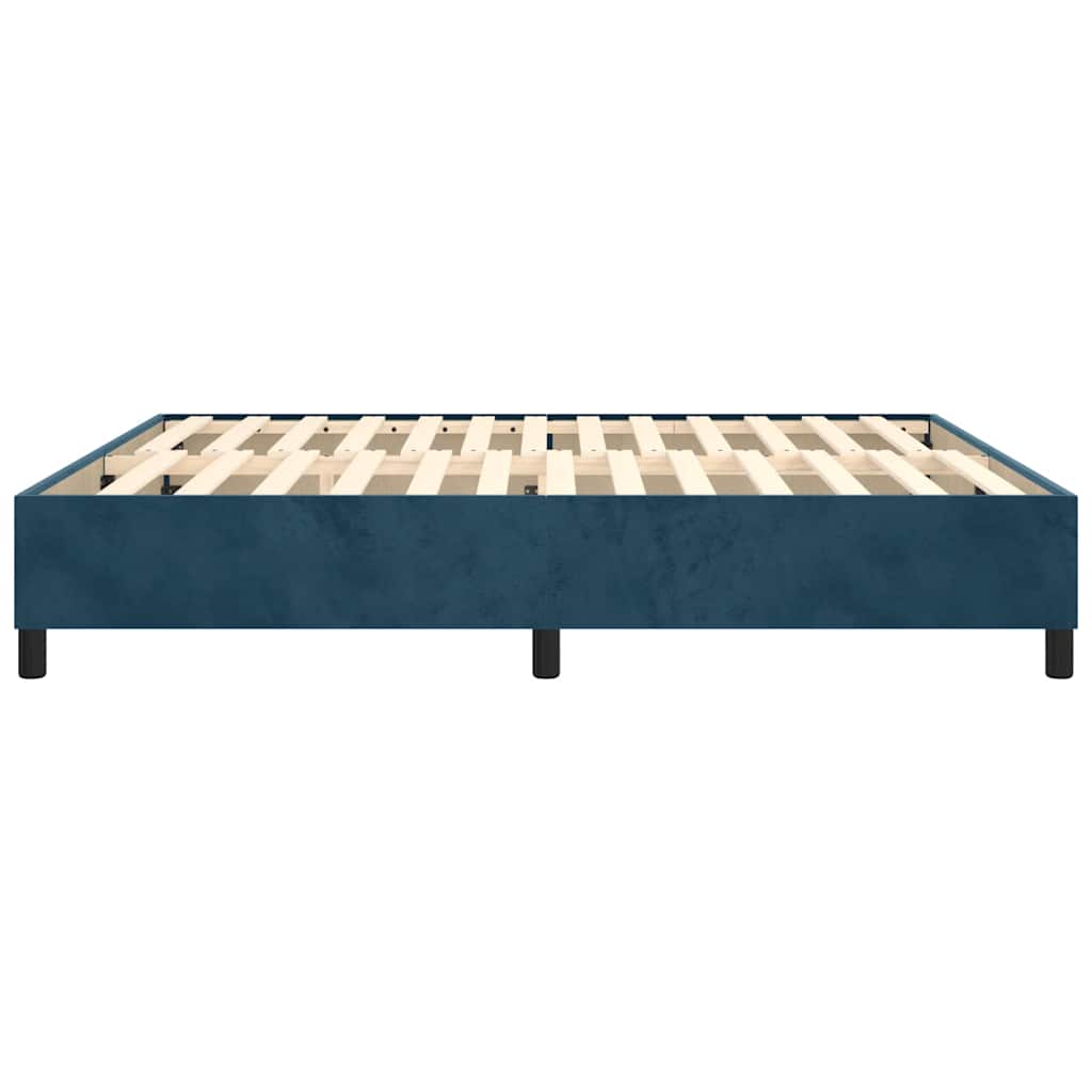 Boxspringbettgestell Dunkelblau 180x200 cm Samt