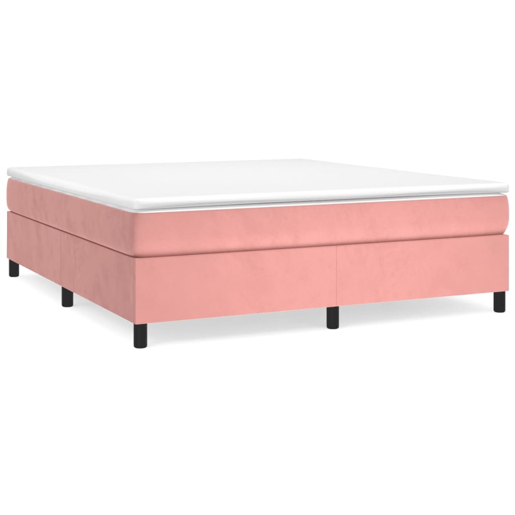 Boxspringbettgestell Rosa 180x200 cm Samt
