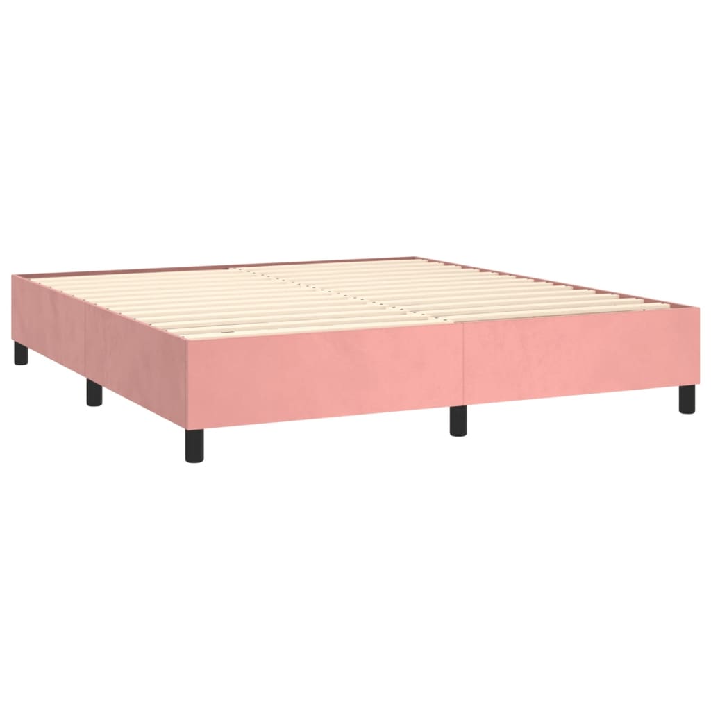 Boxspringbettgestell Rosa 180x200 cm Samt