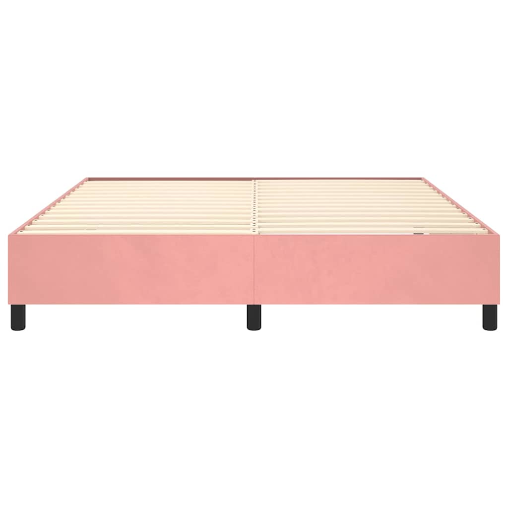 Boxspringbettgestell Rosa 180x200 cm Samt