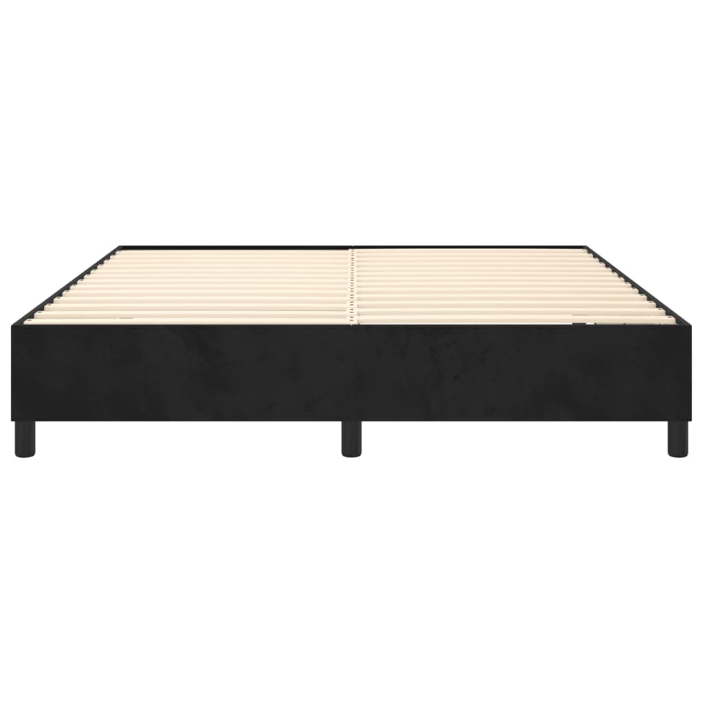 Boxspringbettgestell Schwarz 200x200 cm Samt