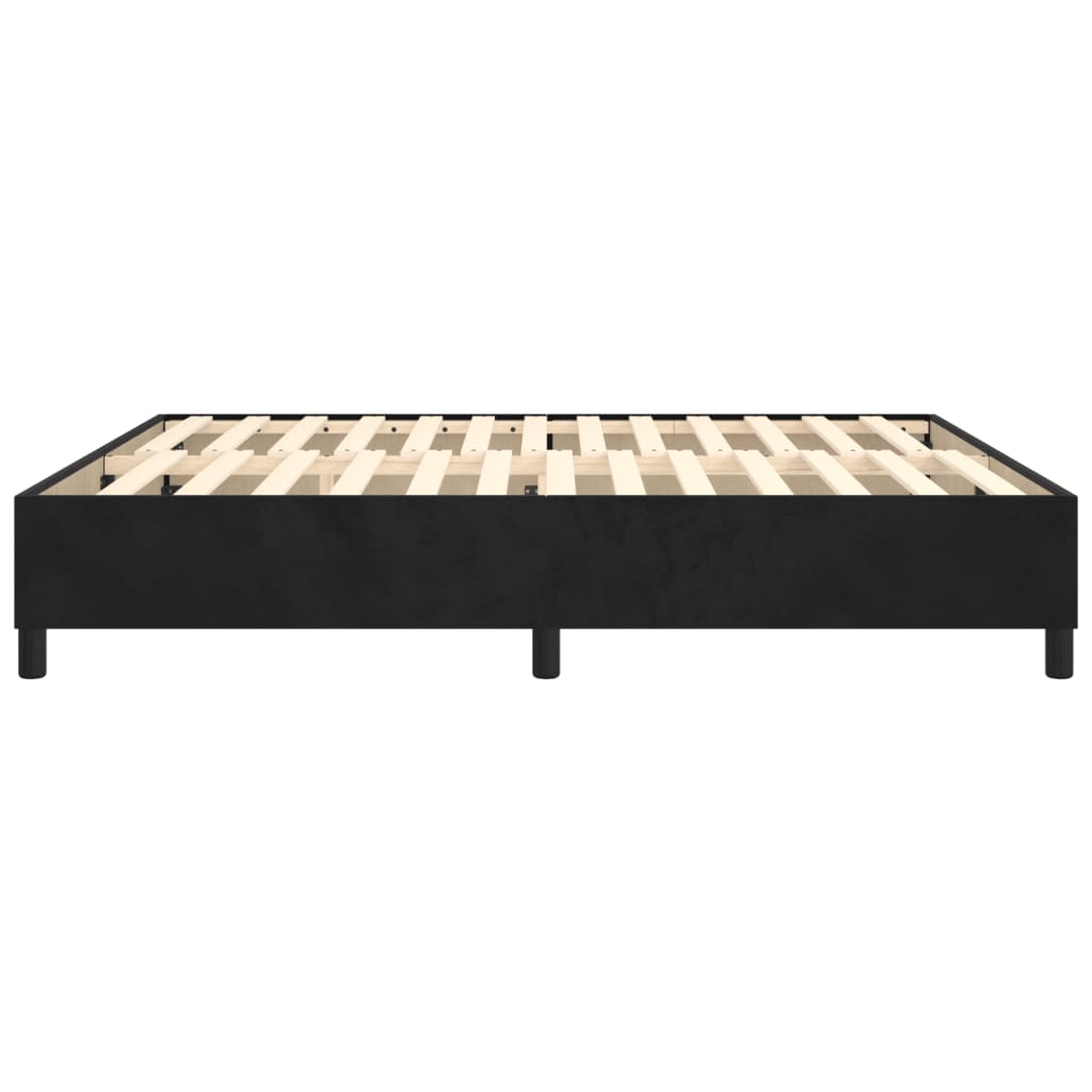 Boxspringbettgestell Schwarz 200x200 cm Samt