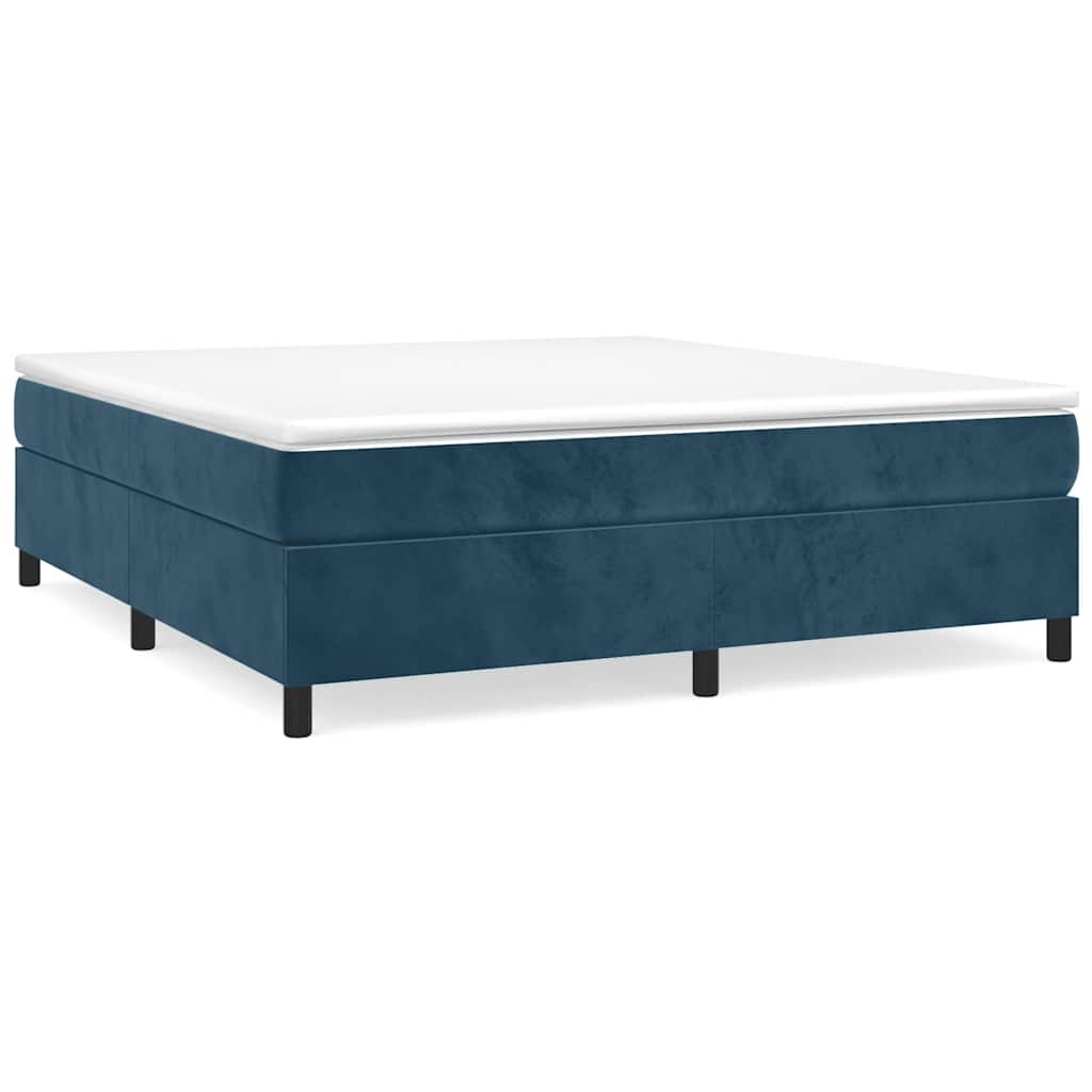 Boxspringbettgestell Dunkelblau 200x200 cm Samt