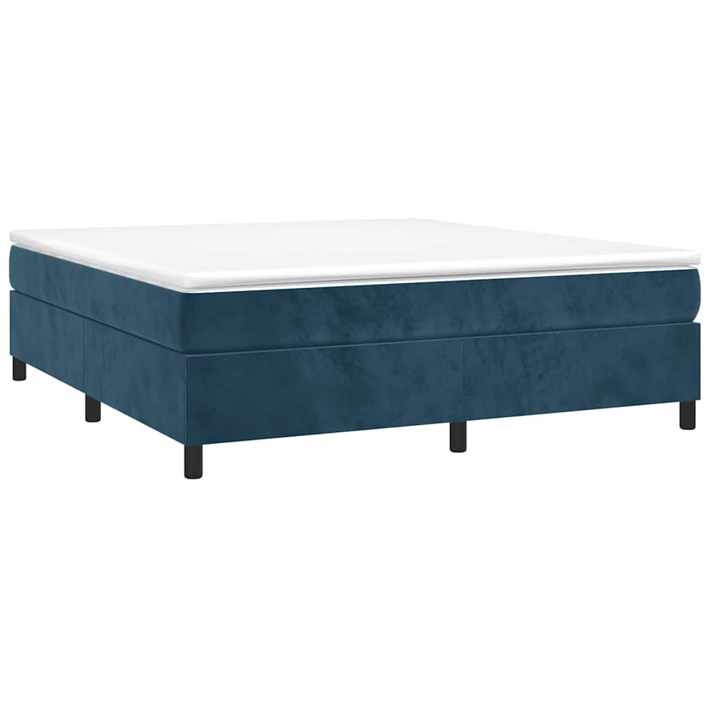 Boxspringbettgestell Dunkelblau 200x200 cm Samt