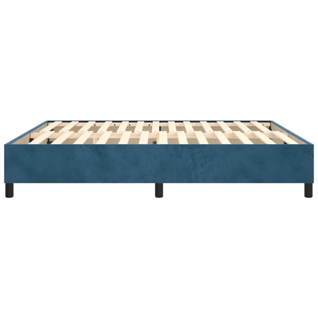 Boxspringbettgestell Dunkelblau 200x200 cm Samt