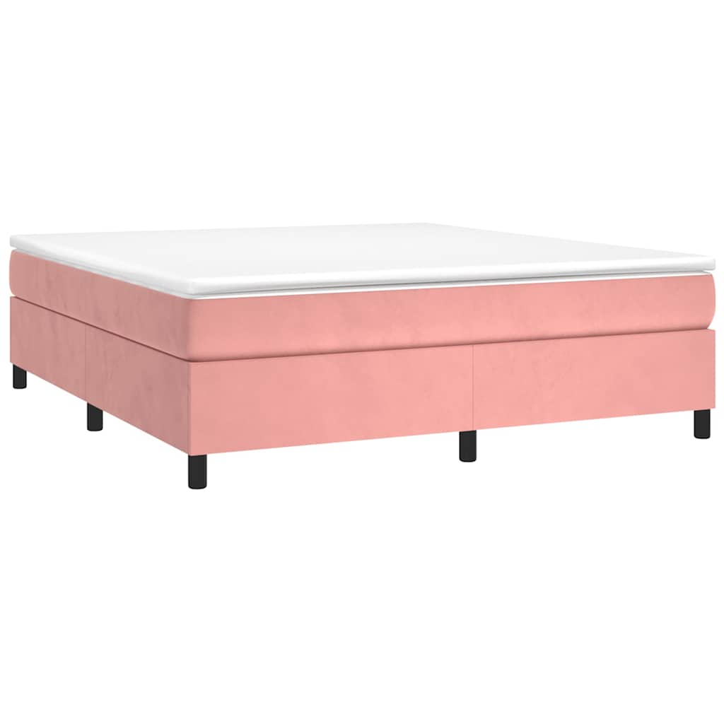 Boxspringbettgestell Rosa 200x200 cm Samt