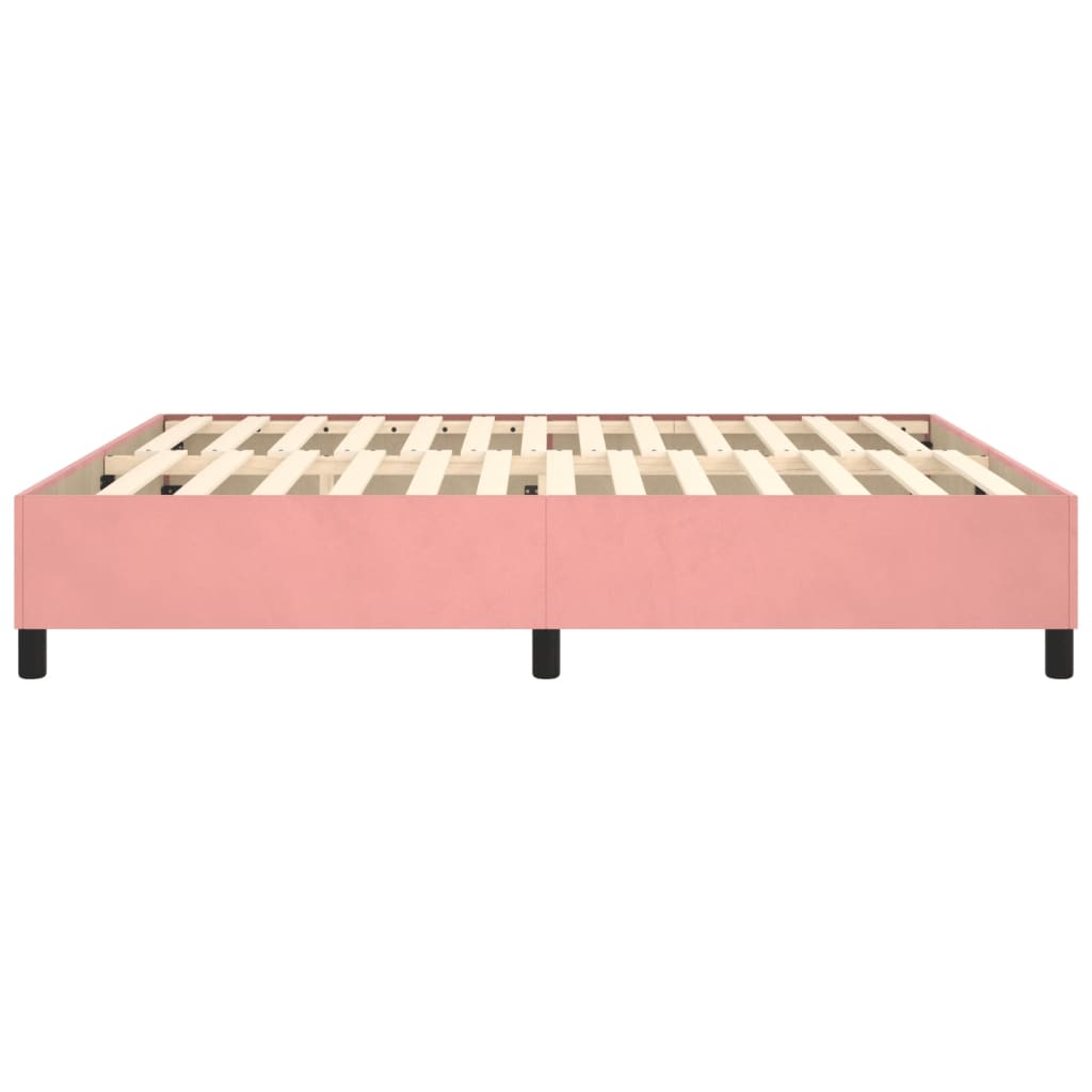 Boxspringbettgestell Rosa 200x200 cm Samt