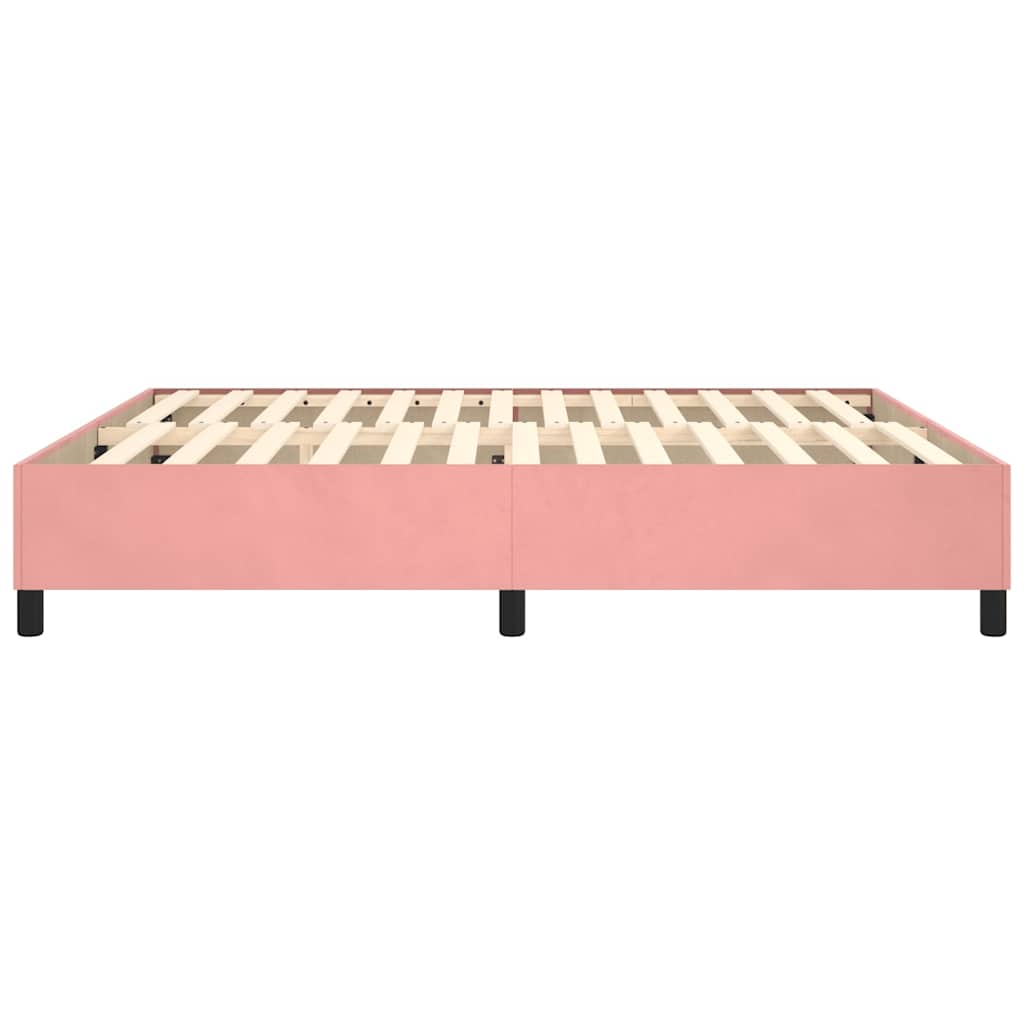 Boxspringbettgestell Rosa 200x200 cm Samt
