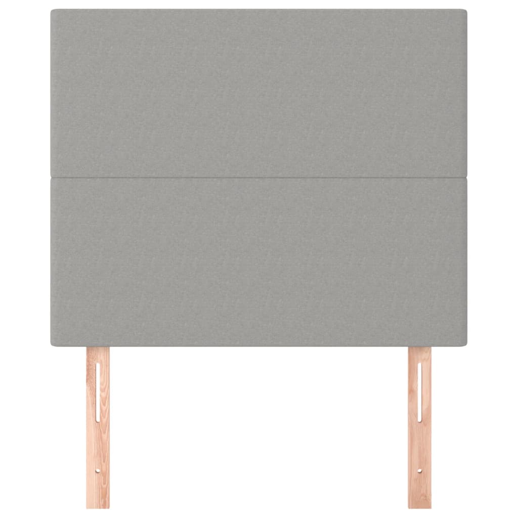 Kopfteil Hellgrau 80x5x118/128 cm Stoff