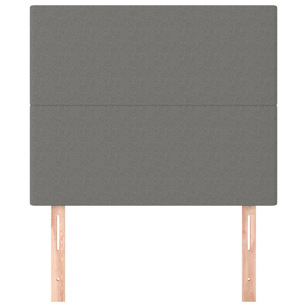 Kopfteil Dunkelgrau 80 x 5 x 118/128 cm Stoff