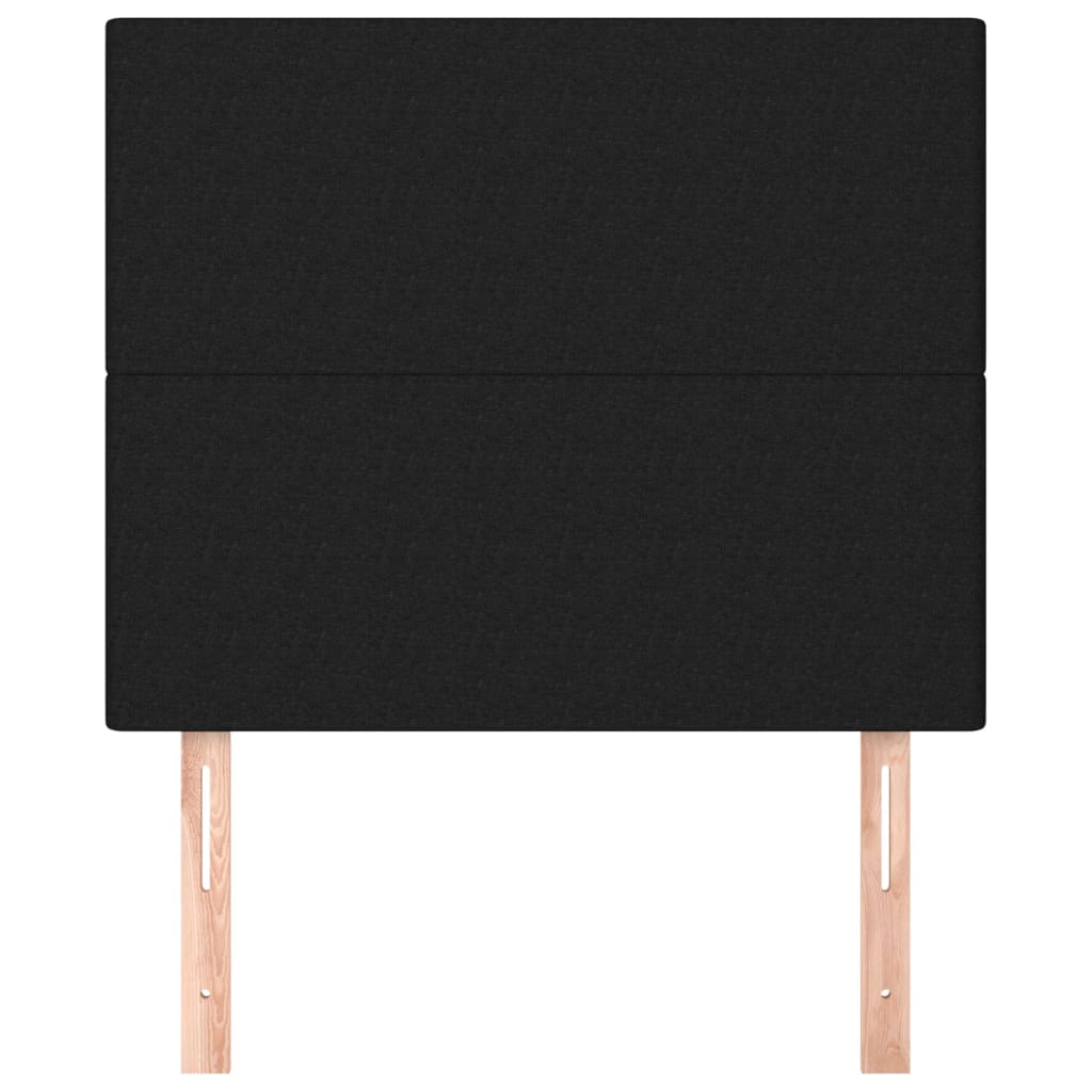 Kopfteil Schwarz 80x5x118/128 cm Stoff