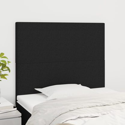 Kopfteil Schwarz 80x5x118/128 cm Stoff