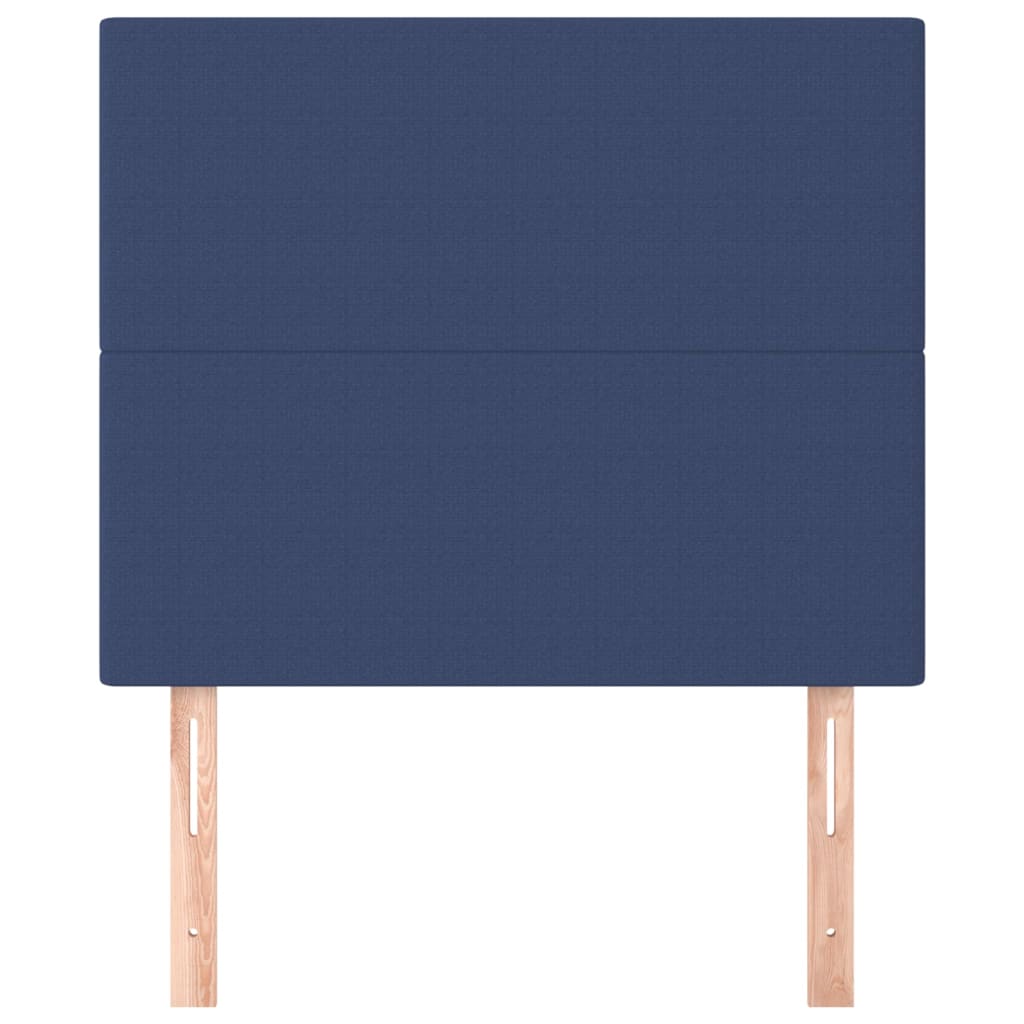 Kopfteil Blau 80x5x118/128 cm Stoff
