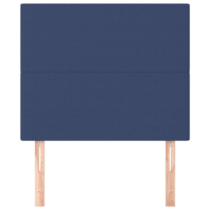Kopfteil Blau 80x5x118/128 cm Stoff