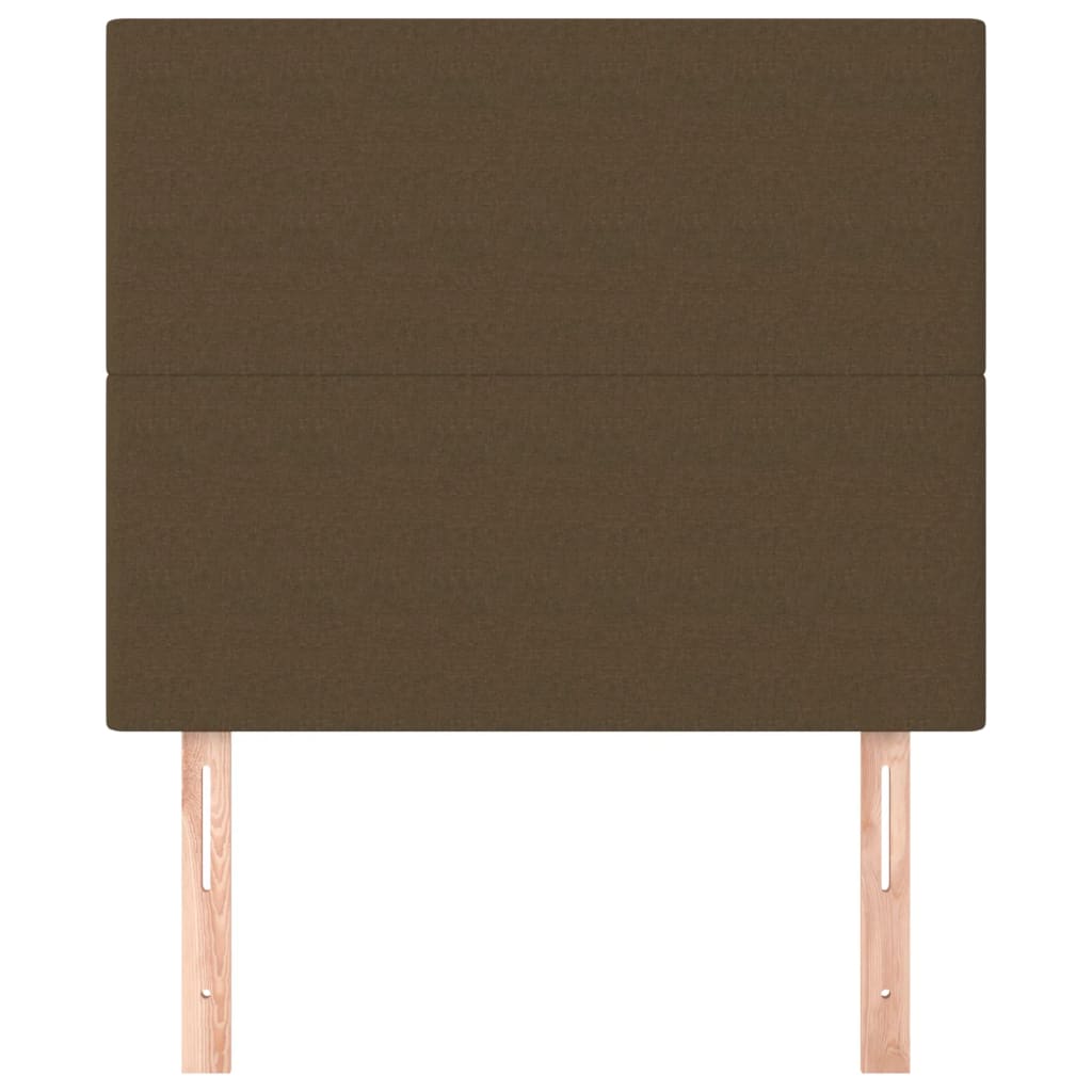 Kopfteil Dunkelbraun 90x5x118/128 cm Stoff