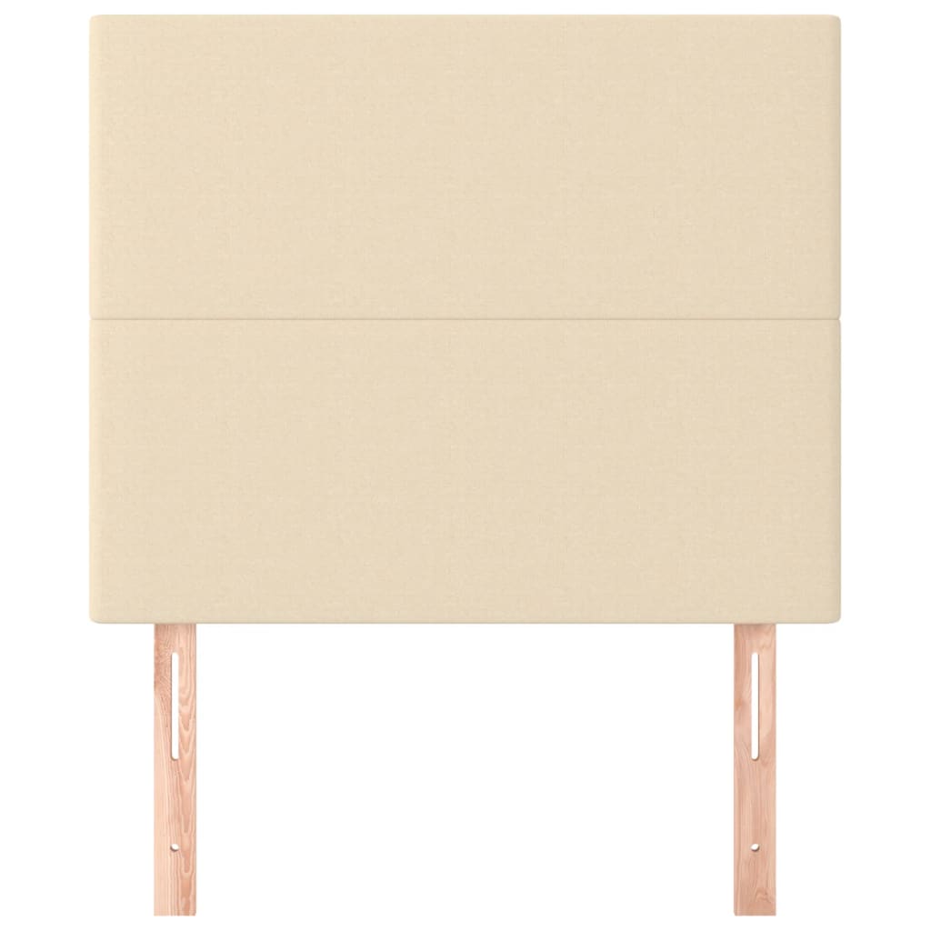 Kopfteil Creme 90x5x118/128 cm Stoff