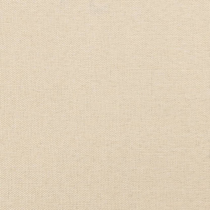 Kopfteil Creme 90x5x118/128 cm Stoff