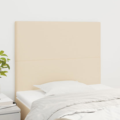 Kopfteil Creme 90x5x118/128 cm Stoff
