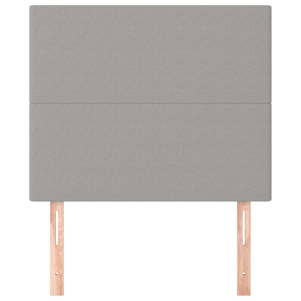 Kopfteil Hellgrau 100 x 5 x 118/128 cm Stoff