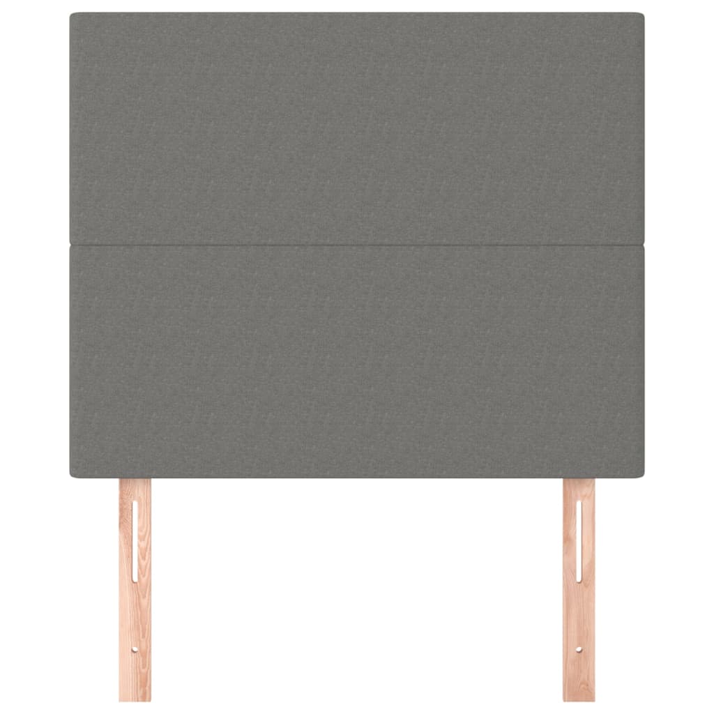 Kopfteil Dunkelgrau 100 x 5 x 118/128 cm Stoff
