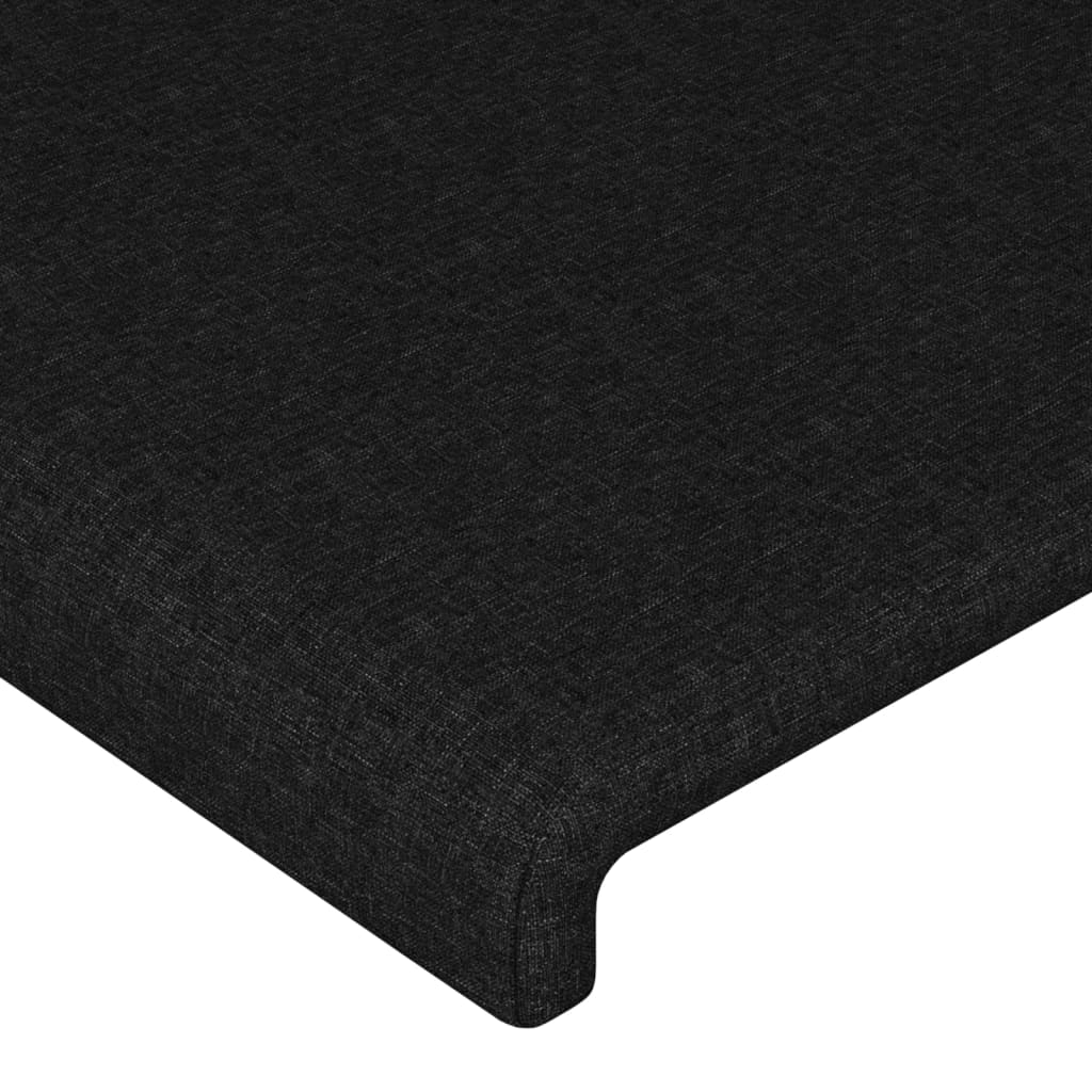 Kopfteil Schwarz 100 x 5 x 118/128 cm Stoff