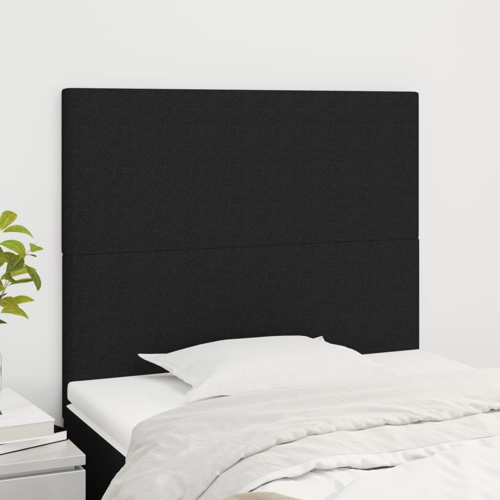 Kopfteil Schwarz 100 x 5 x 118/128 cm Stoff