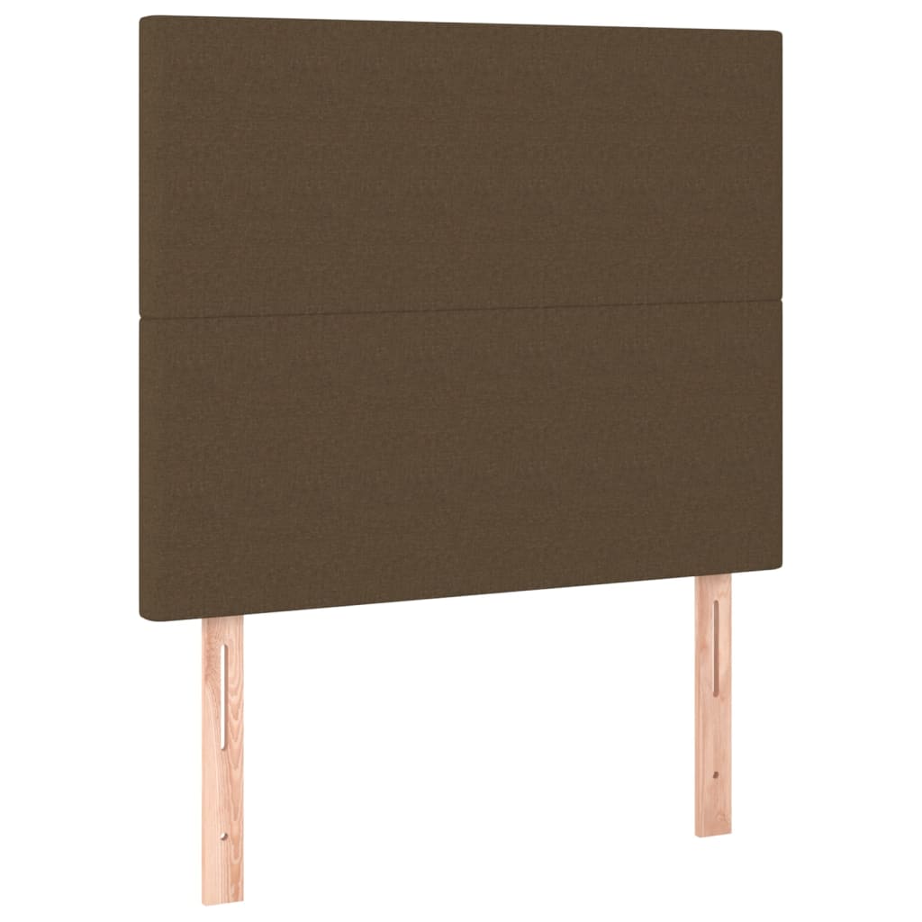 Kopfteil Dunkelbraun 100 x 5 x 118/128 cm Stoff