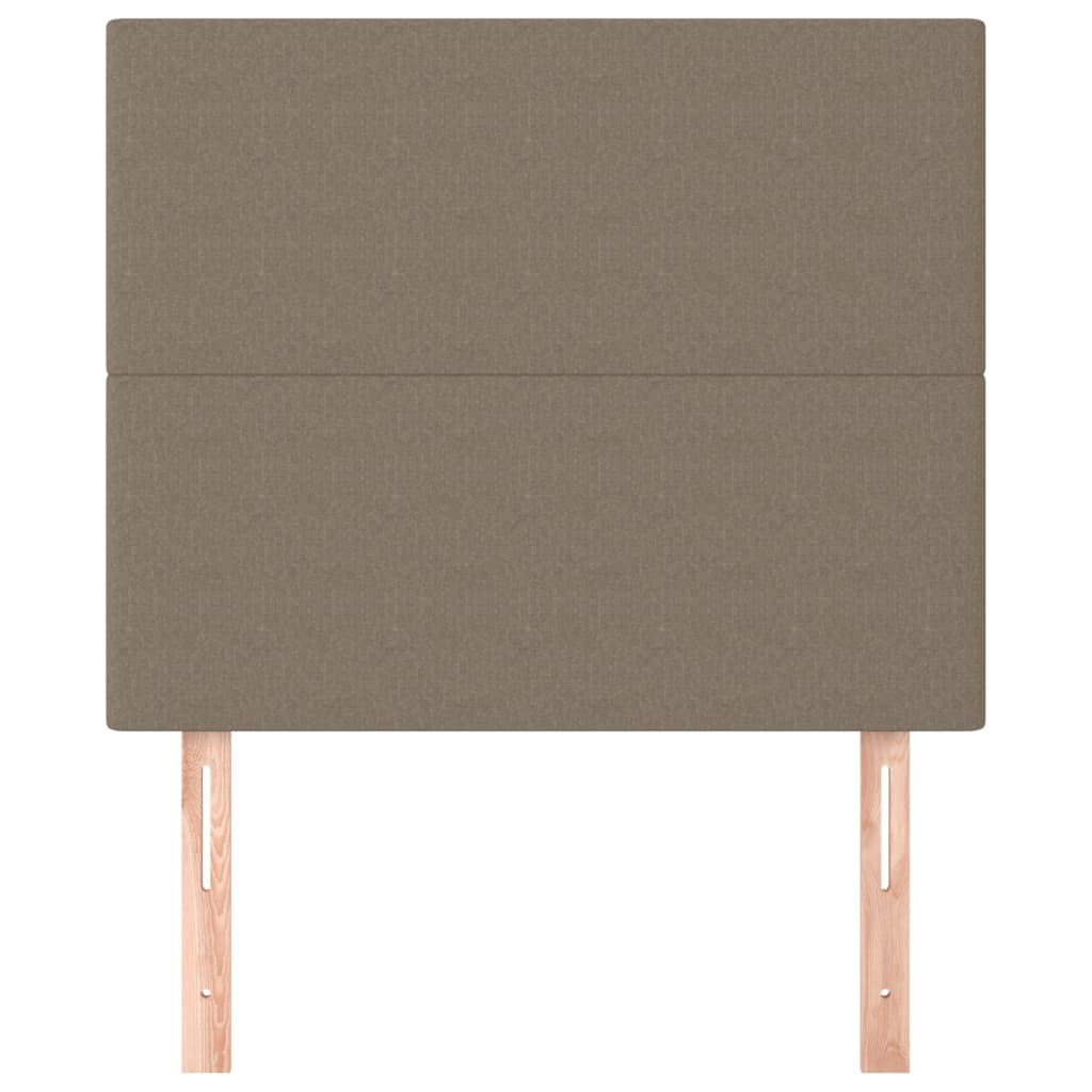 Kopfteil Taupe 100x5x118/128 cm Stoff