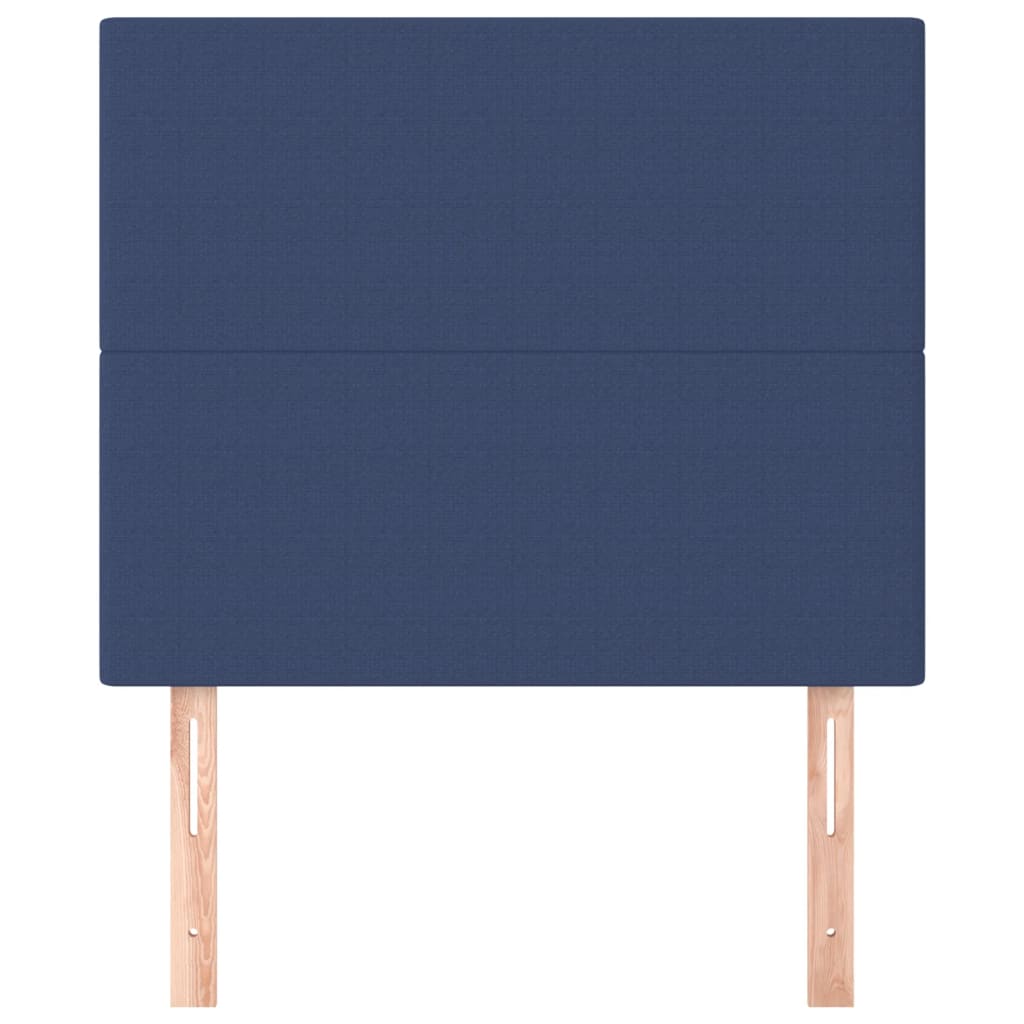 Kopfteil Blau 100 x 5 x 118/128 cm Stoff