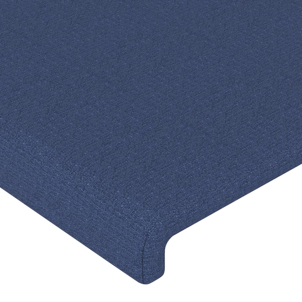 Kopfteil Blau 160x5x118/128 cm Stoff
