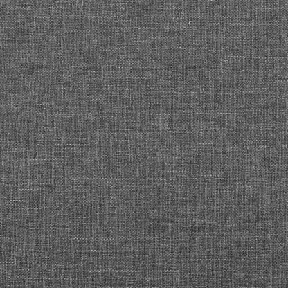 Kopfteil Dunkelgrau 180 x 5 x 118/128 cm Stoff