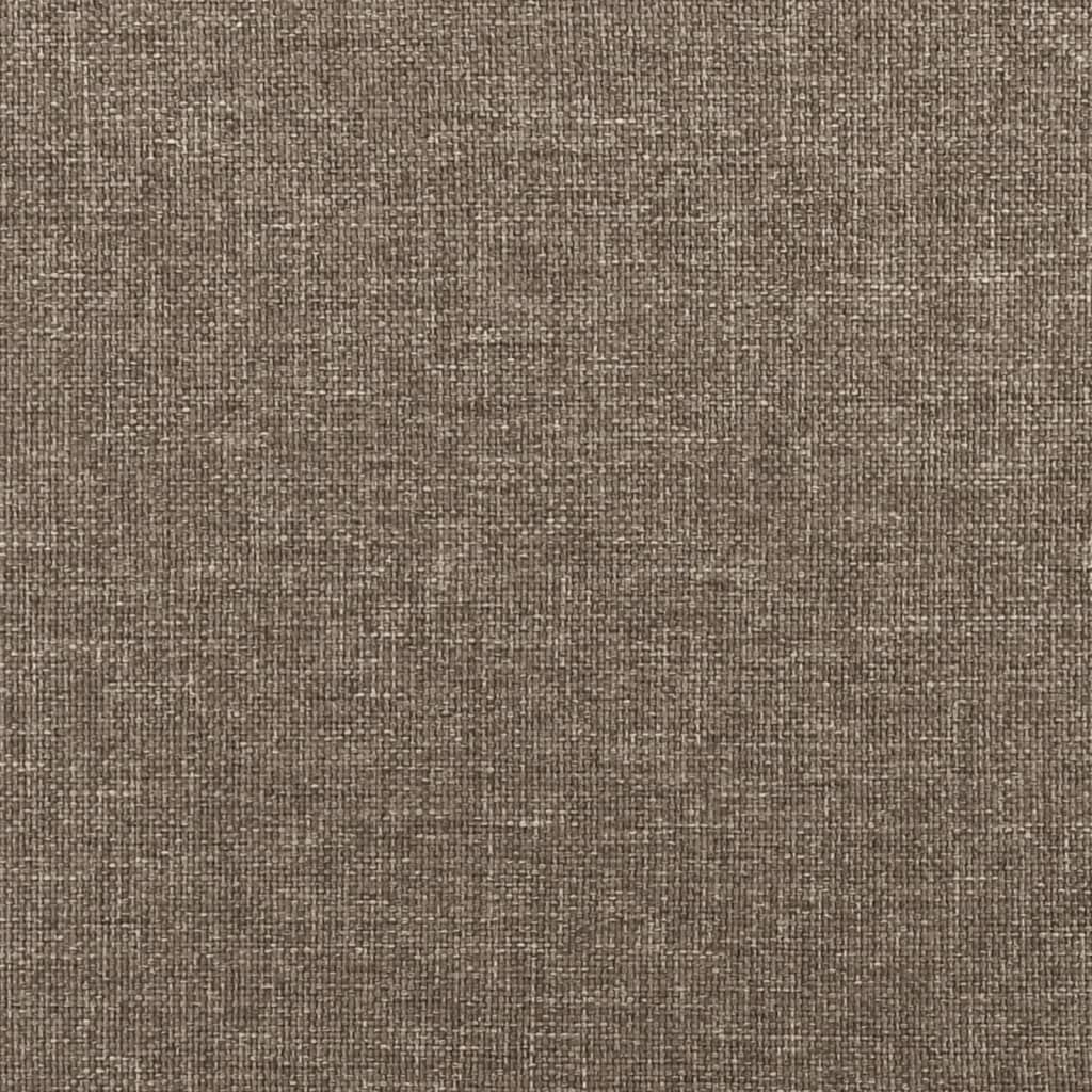 Kopfteil Taupe 200 x 5 x 118/128 cm Stoff
