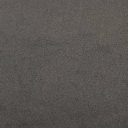 Kopfteil Dunkelgrau 80 x 5 x 118/128 cm Samt