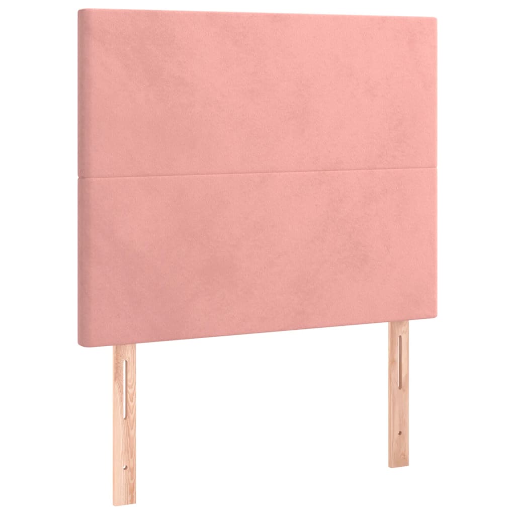 Kopfteil Rosa 80x5x118/128 cm Samt
