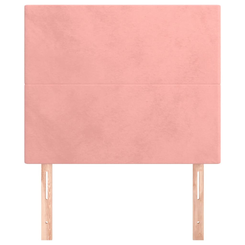 Kopfteil Rosa 90x5x118/128 cm Samt