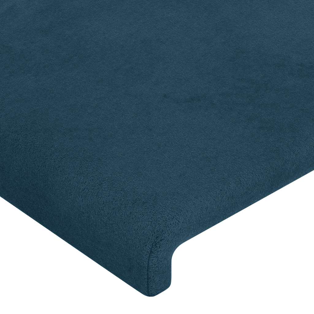 Kopfteil Dunkelblau 100x5x118/128 cm Samt