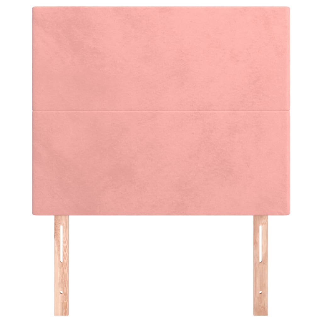 Kopfteil Rosa 100 x 5 x 118/128 cm Samt