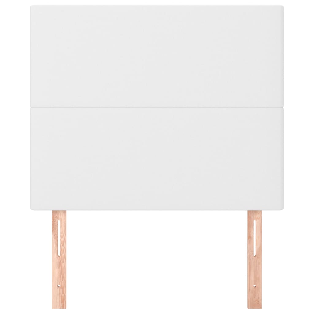 Kopfteil Weiß 80x5x118/128 cm Kunstleder