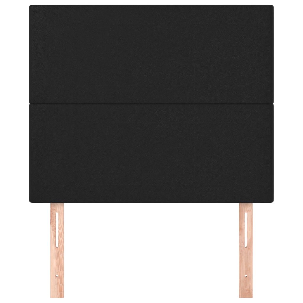 Kopfteil Schwarz 90x5x118/128 cm Kunstleder