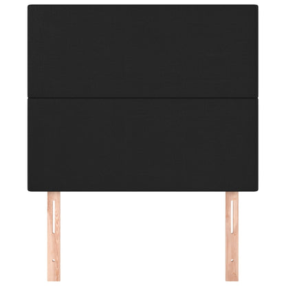 Kopfteil Schwarz 100x5x118/128 cm Kunstleder