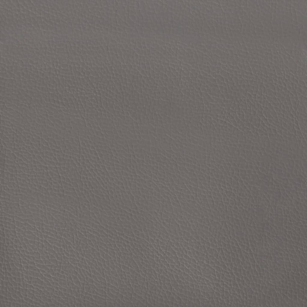 Kopfteil Grau 100x5x118/128 cm Kunstleder