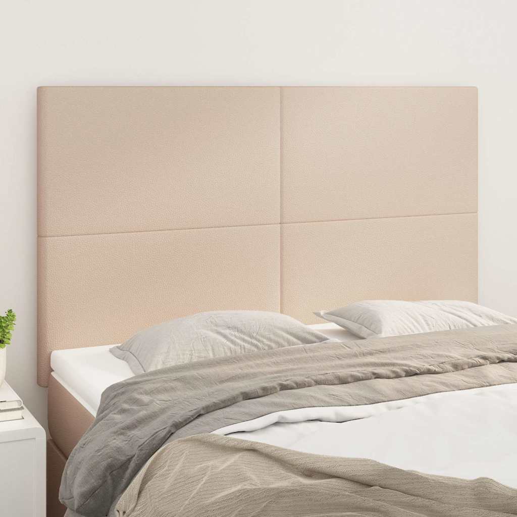 Kopfteil Cappuccino 144x5x118/128 cm Kunstleder