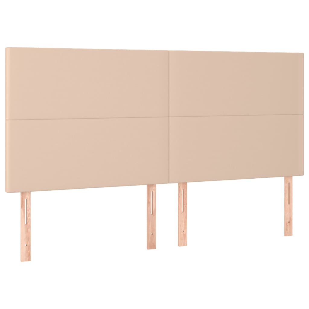 Kopfteil Cappuccino 200x5x118/128 cm Kunstleder