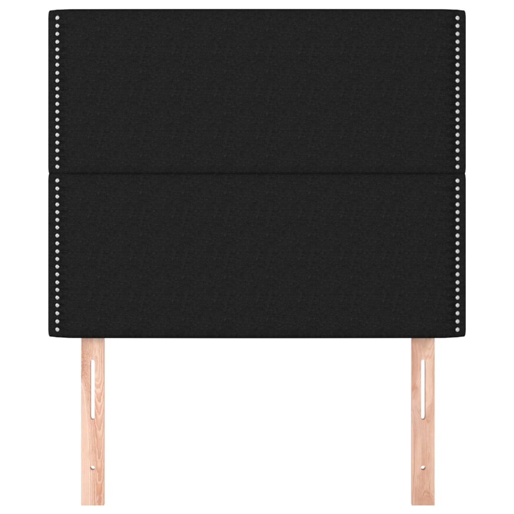 Kopfteil Schwarz 90x5x118/128 cm Stoff