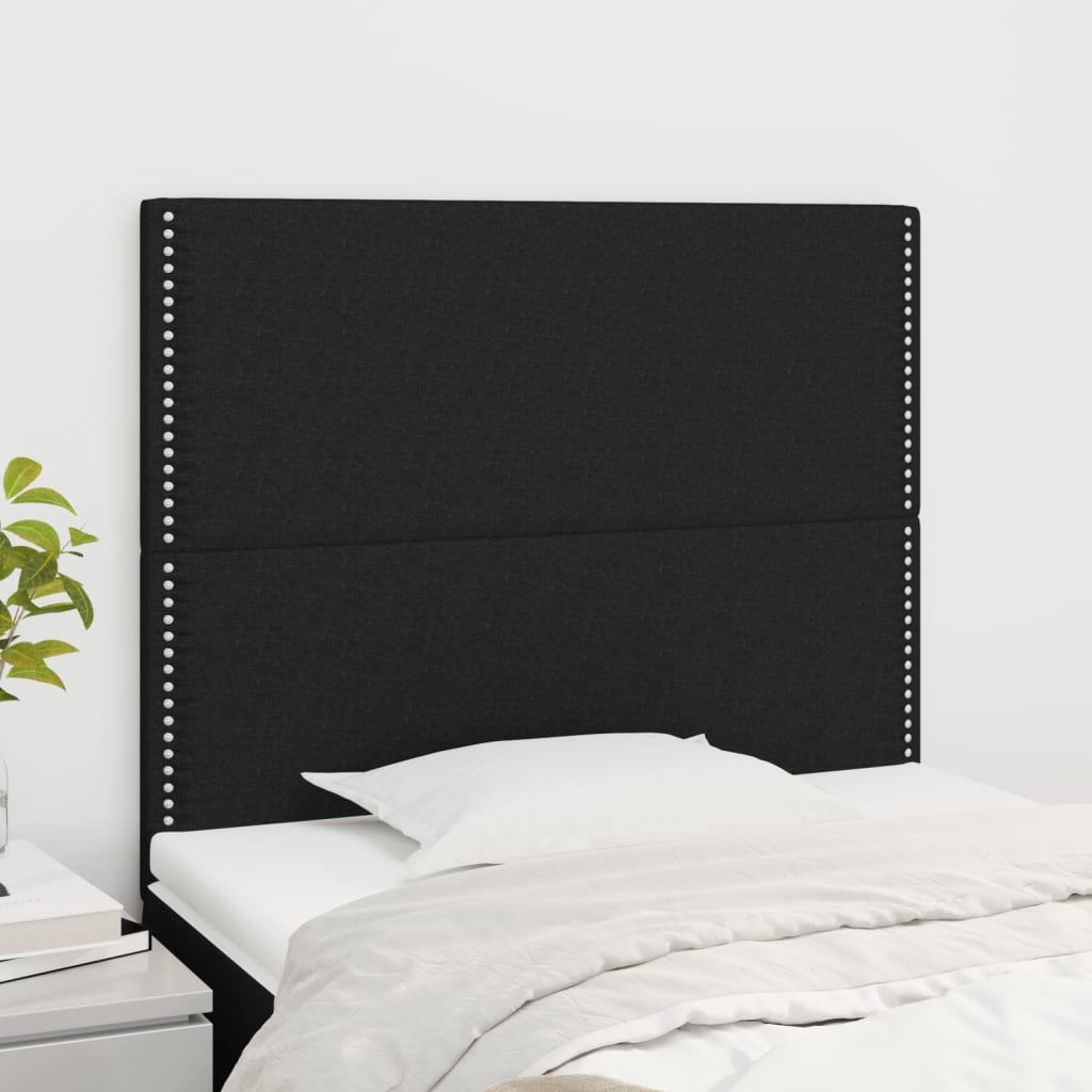Kopfteil Schwarz 100 x 5 x 118/128 cm Stoff