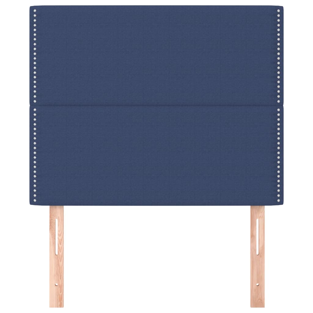 Kopfteil Blau 100 x 5 x 118/128 cm Stoff