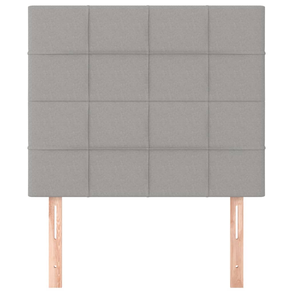 Kopfteil Hellgrau 80x5x118/128 cm Stoff