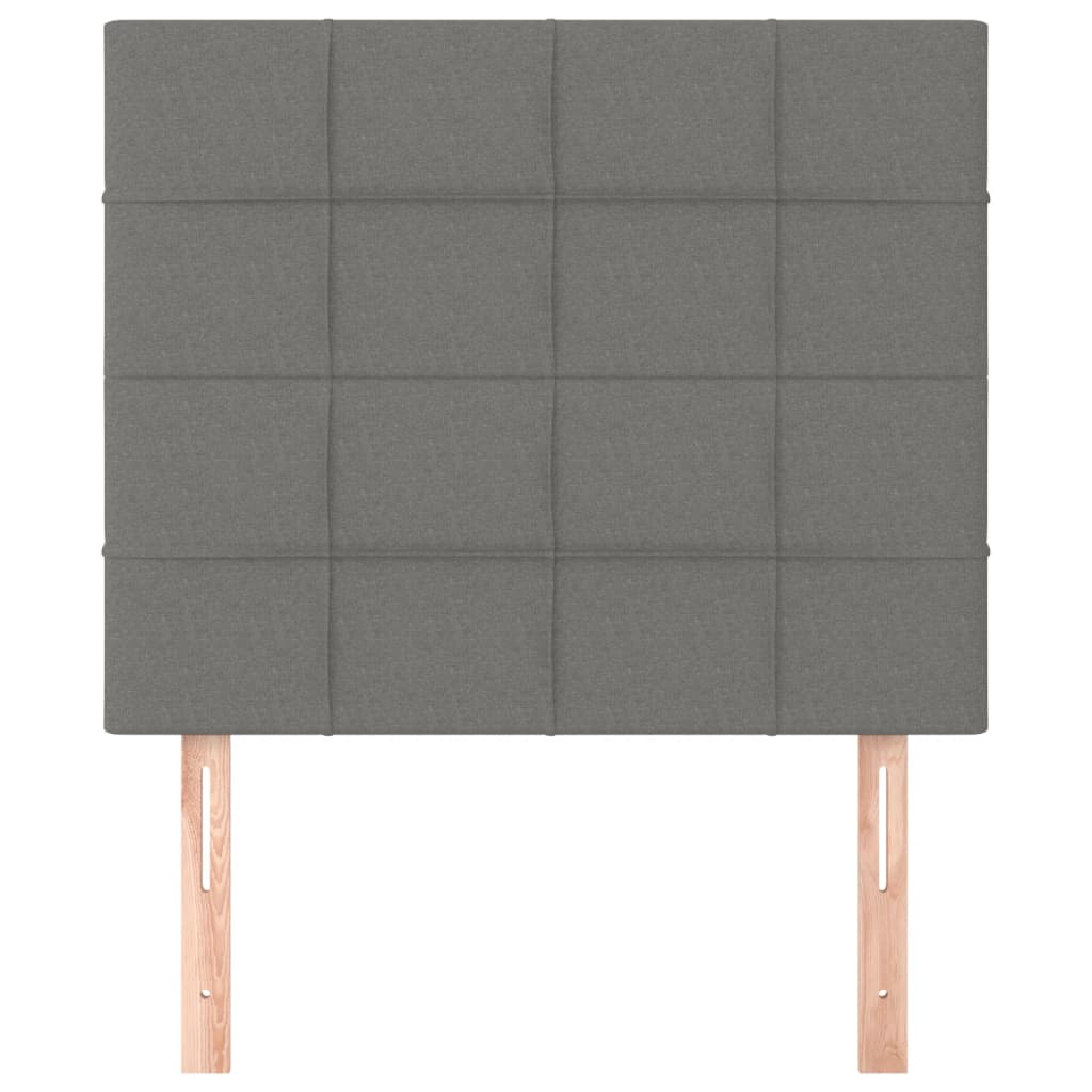 Kopfteil Dunkelgrau 80 x 5 x 118/128 cm Stoff