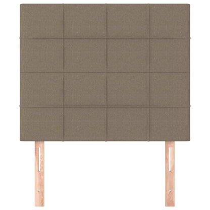Kopfteil Taupe 80x5x118/128 cm Stoff